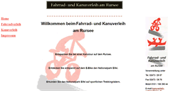 Desktop Screenshot of fahrrad-kanuverleih-rursee.de